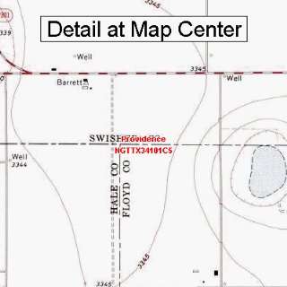  USGS Topographic Quadrangle Map   Providence, Texas 