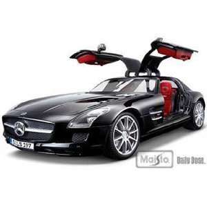  2011 Mercedes SLS Gullwing AMG Black 1/18 Toys & Games