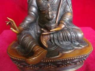 Copper Oxidized Guru Padmasambhava Statue Nepal  