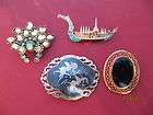 WHOLESALE LOT 6 AMAZING MIXED BROOCHES NEW VINTAGE A24  