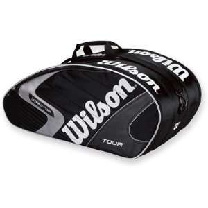  Wilson K Tour Black Super 6 Pack   Z8509: Sports 