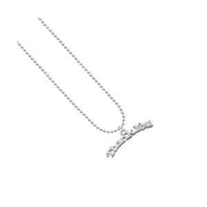   You   Silver Plated Ball Chain Charm Necklace [Jewelry]: Jewelry