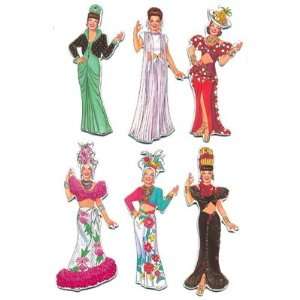   movie star CARMEN MIRANDA ORNAMENTS Brazilian deco