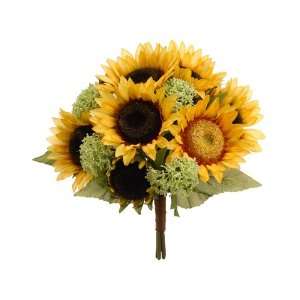  12 Sunflower Bouquet Yellow (Pack of 6): Home & Kitchen