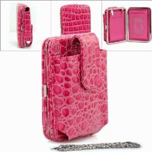  Iphone Ipod Case Bag Frame Wallet Hot Pink: Cell Phones & Accessories