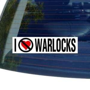  I Hate Anti WARLOCKS   Window Bumper Sticker: Automotive