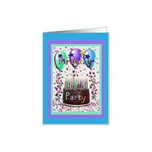   14th Birthday Party Invitation, Chocolate Cake Card: Toys & Games