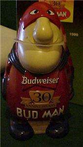Vintage Budweiser BudMan Stein 30th Anniversary 1999  