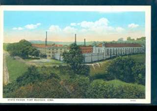 W837 State Prison Fort Madison Iowa IA Postcard  