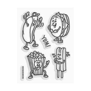   Stampendous Perfectly Clear Stamps 3X4 Sheet Fun Food: Home & Kitchen