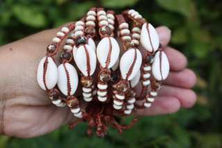   Sea Shell Seashell Bone Beads Slip knoted Bracelets Wholesale  