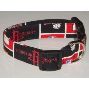  NBA Houston Rockets Basketball Dog Collar Black Medium 1 