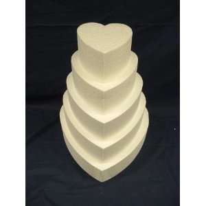  Heart Cake Dummy, Styrene, 15 diameter x 4 high: Home 