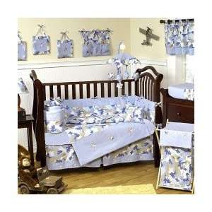  Blue Camo 9 Piece Crib Set   Boys Baby Bedding: Baby