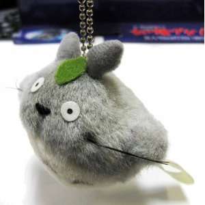    Studio Ghibli Totoro Grey Mini Plush Keychain: Toys & Games