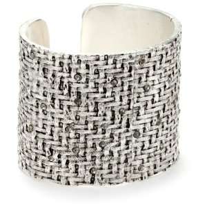  Paige Novick Oxidized Silver Safari Cuff Bracelet with 