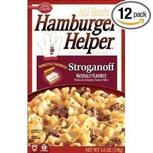 Hamburger Helper Stroganoff (5 Serve), 5.6 Ounce Boxes (Pack of 12)