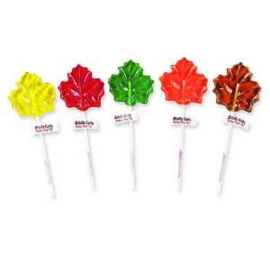 Melville Candy Lollipops, Leaves, 1 Ounce Lollipops (Pack of 24 