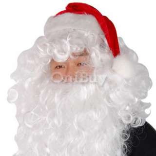 New Santa Claus Wig & Beard Set Christmas Xmas Costume [SKU: 12 