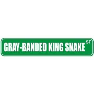     GRAY BANDED KING SNAKE ST  STREET SIGN