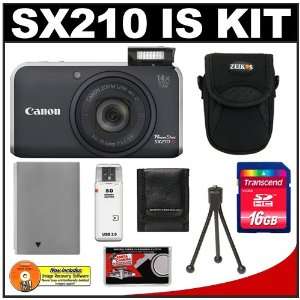  Canon PowerShot SX210 IS 14 MP Digital Camera with 14x 