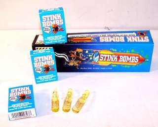 CASES OF 36 GLASS STINKY STINK BOMBS ( 72 TOTAL )  