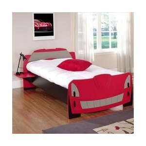  Legare Race Car Twin Bed in Red & Black