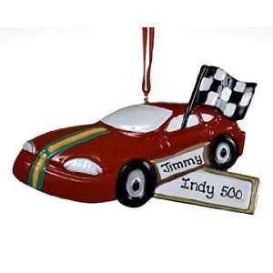  Personalized Race Car Christmas Ornament: Home & Kitchen
