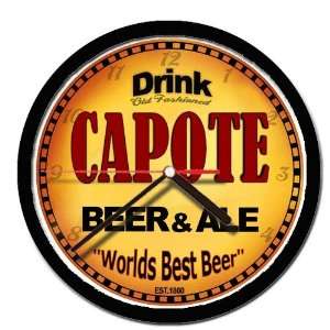  CAPOTE beer and ale cerveza wall clock: Everything Else