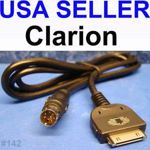 Clarion CCUiPOD1 AUX CABLE iPHONE3G iPHONE3GS iPHONE4  
