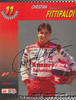 Christian Fittipaldi Autographed Signed Promo  