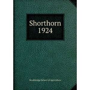  Shorthorn. 1924 Stockbridge School of Agriculture Books
