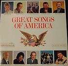 331/3 RPM Record Album  Great Songs of America