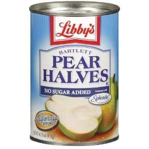 Libbys Splenda Pear Halves, 14.75 oz Cans, 12 ct:  Grocery 