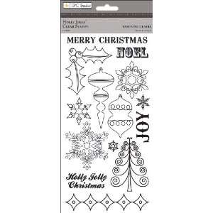  Holly Jolly Clear Stamps 4x8 Sheet: Electronics