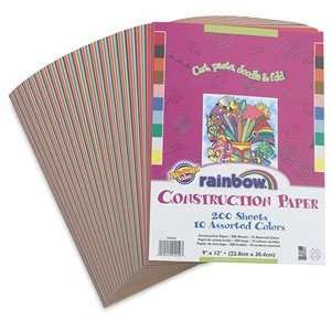   Construction Paper   Assorted, 9 times; 12 Arts, Crafts & Sewing
