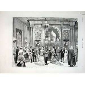  Prince Of Wales In The City Of London Old Print 1876