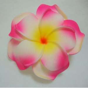  NEW Large Pink Plumeria Flower Hair Clip, Limited.: Beauty