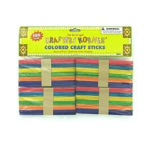  Multi colored Wood Craft Sticks: Everything Else