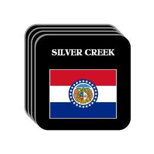  US State Flag   SILVER CREEK, Missouri (MO) Set of 4 Mini 