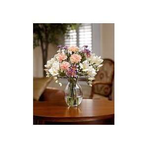 Freesia & Carnation Silk Bouquet 