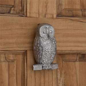  Owl Brass Door Knocker   Brushed Nickel