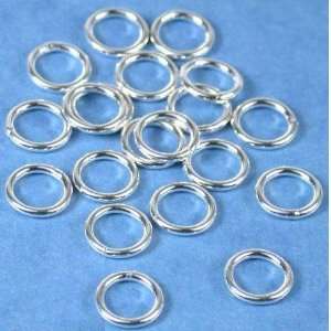  20 Sterling Silver Jump Rings Closed Jewelry 18 Gauge 7mm 