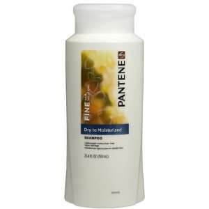Pantene Fine Hair Dry to Moisturized Shampoo, 25.4 oz (Quantity of 5)
