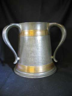 Antique Three Handle Trophy 1908 Chicago Golf  