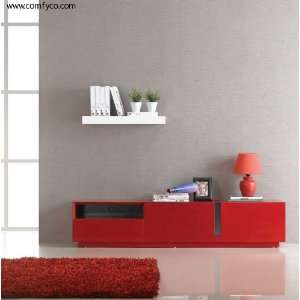   Red 17639 TV Stand by J&M Modern high gloss tv stand