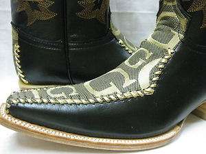   STAR DANCE EXOTIC COWBOY BOOTS WESTERN SHOES BIKER HARLEY MOTORCYCLE