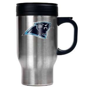  Carolina Panthers 16oz Stainless Steel Travel Mug: Kitchen 
