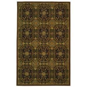 Naples Collection Hand Tufted Olive and Black Traditional Wool Rug 8 