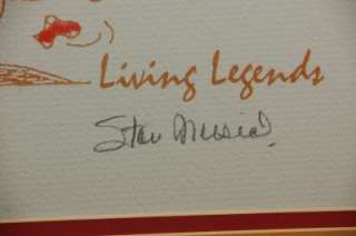 Stan Musial Charlie Brown CHARLES SCHULZ Living Legend Lithograph 
